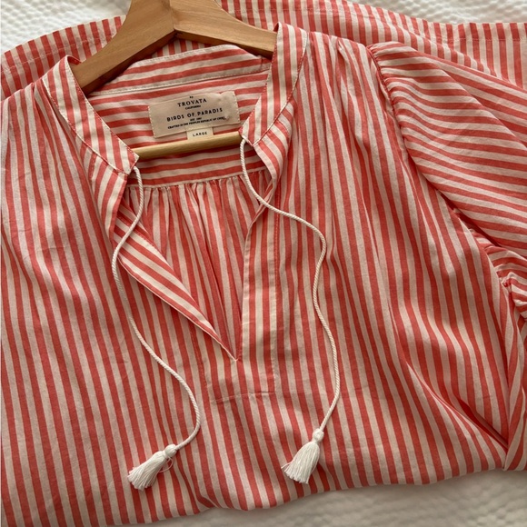 Trovata Coral Beachy Cotton Tassel Top - Picture 5 of 9